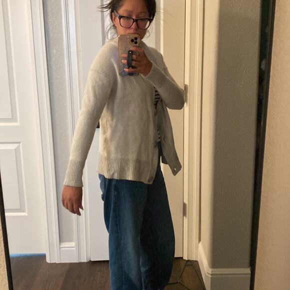 Allbirds merino wool grey the cardigan minimalist casual office size M - Picture 5 of 10